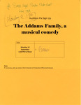 The Addams Family Audition Pix Sign Up Sheet