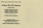 A Man for All Seasons Promotional Card