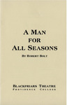 A Man For All Seasons Playbill by Providence College