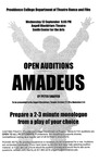Amadeus Open Auditions by Providence College