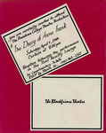 The Diary Of Anne Frank Invitation Card