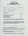 Anything Goes Audtion Form by Providence College