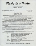 Anything Goes Press Release