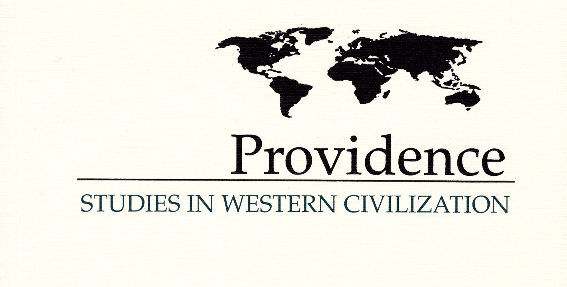 Providence: Studies in Western Civilization