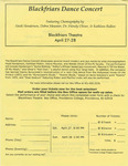 Blackfriars Dance Concert 2002 Ticket Order Form by Providence College