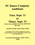 PC Dance Company Auditions by Providence College