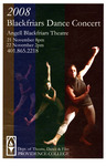 Blackfriars Dance Concert 2008 Promotional Card by Providence College
