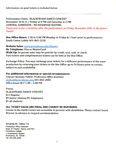 Blackfriars Dance Concert Memo by Providence College