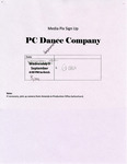 PC Dance Company Media Pix Sign Up Sheet by Providence College