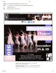 Elect to Buy Tickets! Blackfriars Dance Concert Nov. 18 & 19 Promotional Email by Department of Theatre, Dance & Film