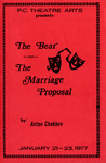 The Bear/The Marriage Proposal Playbill by Daniel Foster