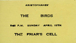 The Birds Ticket Stub