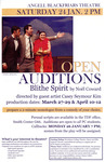 Blithe Spirit Open Auditions Poster by Providence College