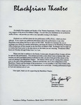 Letter from John Garrity