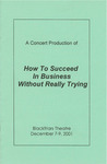 How to Succeed in Business Without Really Trying Playbill by Providence College
