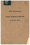 The Centenary of Saint Joseph’s Parish, Somerset, Ohio 1818-1918. by Novices of St. Joseph's Novitiate