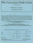 The Caucasian Chalk Circle Ticket Order Form