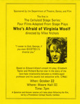 The Celluloid Stage Series: Four Films Adapted From Stage Plays - Who's Afraid of Virginia Woolf by Providence College