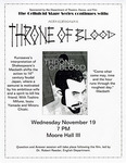 The Celluloid Stage Series Continues With: Throne of Blood