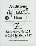 Auditions of The Children's Hour Flyer by Providence College