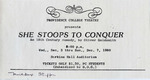She Stoops to Conquer Mailbox Stuffer by Providence College