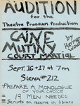 Caine Mutiny Court Martial Audition Poster by Providence College
