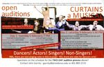 Curtains Open Auditions Poster by Providence College