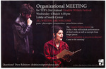Organizational Meeting for TDF's 2nd Annual Creative Writers Festival Poster by David Rabinow