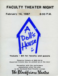 A Doll's House Faculty Theater Night Poster by Providence College