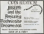 Joseph and the Amazing Technicolor Dreamcoat Open Auditions Poster