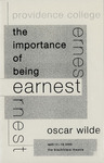 The Importance of Being Earnest Playbill by Providence College