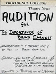 The Importance Of Being Earnest Audition Flier