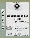 The Importance Of Being Earnest Invitation Flier