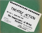 The Importance Of Being Earnest "Theatre Action" Flier by Providence College