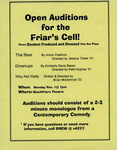 Open Auditions for the Friar's Cell! by Providence College