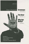 Friars Cell Presents Grownups, The Bear, and Why Not Wally? Poster by Providence College