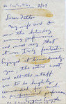 Letter from Eugene Ciavola to Father Pelkington