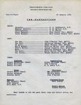 The Fantasticks Casting and Production Sheet