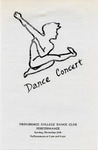 Fall Dance Concert 1985 Playbill