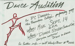 Fall Dance Concert 1987 Audition Poster