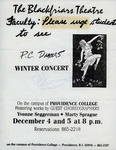 Fall Dance Concert 1987 Faculty Flyer by Providence College