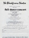 Fall Dance Concert 1989 Press Night Flyer