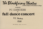 Fall Dance Concert 1995 Folded Flyer (Tan) by Providence College