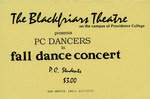 Fall Dance Concert 1995 Folded Flyer (Yellow) by Providence College