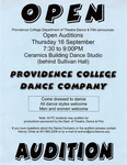 Providence College Dance Company Open Audition by Providence College