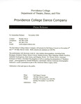 Providence College Dance Company Press Release by Wendy Oliver