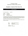 Student/Alumni Film Fest 2005 Press Release by John Garrity