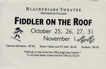 Fiddler on the Roof Promotional Card by Providence College