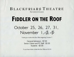 Fiddler on the Roof Flyer