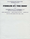 Fiddler on the Roof Flyer by Providence College